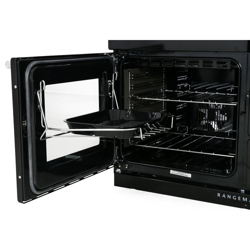 Rangemaster NEX110DFFWH/C - White/Chrome Range Cooker - 146L - A Rated