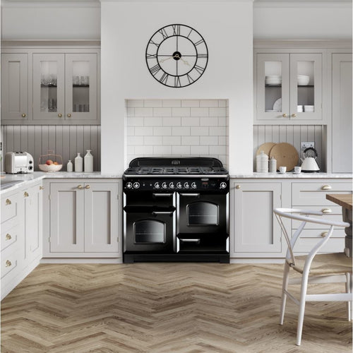 Rangemaster Classic CLA110NGFCR/C - Cream/Chrome Gas Range Cooker - 110cm - A+ Energy