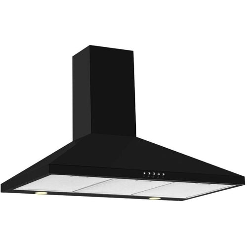 CDA ECH93BL - Black 90cm Chimney Extractor - 468m³/h - C Energy Rated