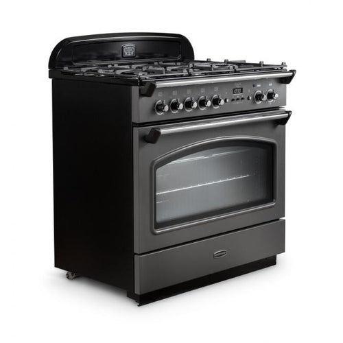 Rangemaster Classic FX CLAS90FXDFFMG/B - Mineral Green/Brass 90cm Range Cooker - Dual Fuel - A Rated