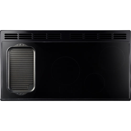 Rangemaster CLDL90EIPCBL/CM1 Classic Deluxe - Charcoal Black/Chrome Range Cooker - 90cm - Induction