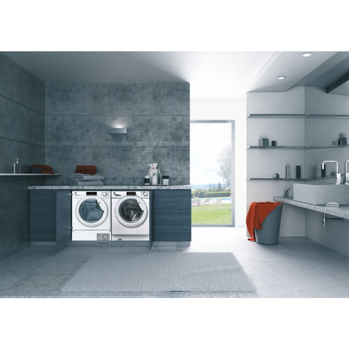 Hoover HBWS 48D1W4-80 - White 8KG Integrated Washing Machine - 1400 RPM - B Energy