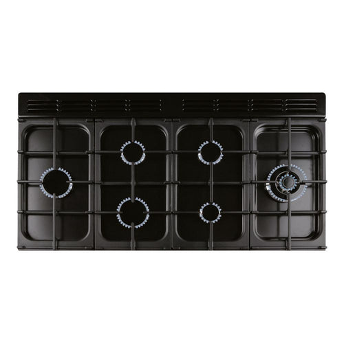 Rangemaster Kitchener KCH110DFFCR/C - Cream/Chrome 110cm Dual Fuel Range Cooker - A Rated