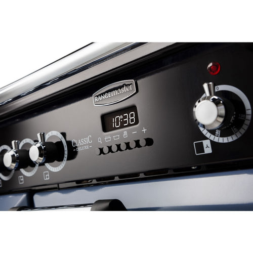 Rangemaster CDL100EIBL/C - Black/Chrome Range Cooker - 155L - A Rated