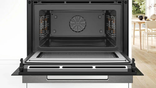 Bosch Series 8 CMG7361B1B - Black Electric Built-in Combination Microwave