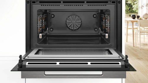 Bosch Series 8 CMG778NB1 - Black Electric Built-in Combination Microwave