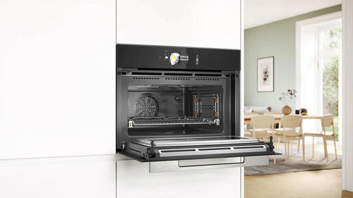Bosch Series 8 CMG778NB1 - Black Electric Built-in Combination Microwave