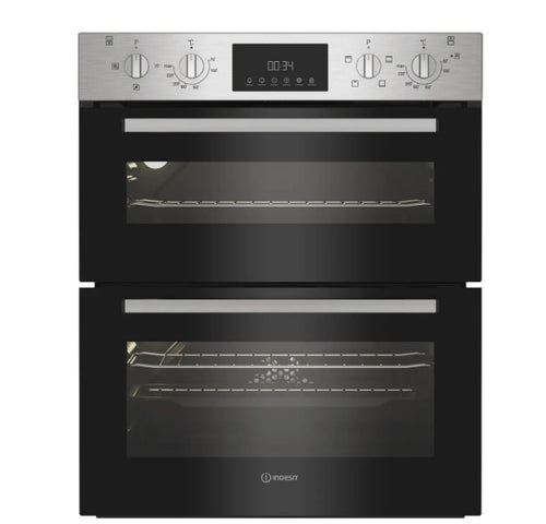Indesit DUI 10D IX - Stainless Steel Double Oven - Built Under Electric - A/A Rated