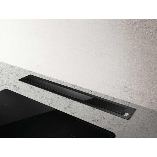 Elica PRF0120979 - Black 90cm Downdraft Hood Extractor - A energy