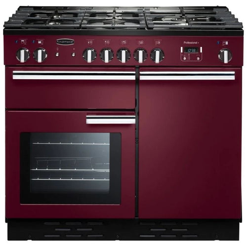 Rangemaster PROP100NGFCY/C - Cranberry Gas Range Cooker - 100cm - A+ Energy