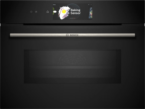 Bosch Series 8 CMG778NB1 - Black Electric Built-in Combination Microwave