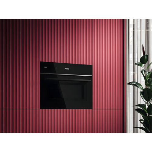 AEG TK9NK821B - Black Single Oven with Microwave - 44L