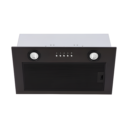 CDA CCA52BL - Black/White/Silver Canopy Extractor - 220m³/hr - C energy