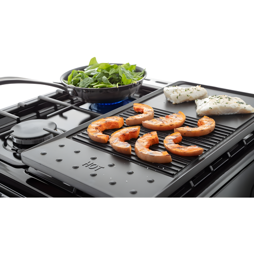 Rangemaster PROPL60NGFBL/C - Black/Chrome Gas Cooker - Double Oven - A+ Energy