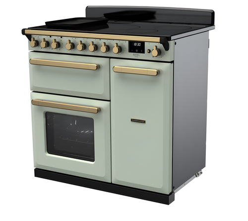 Rangemaster ESDL90EIPMNT/AB1 Estel Deluxe 90cm Induction Mint/Antique Brass