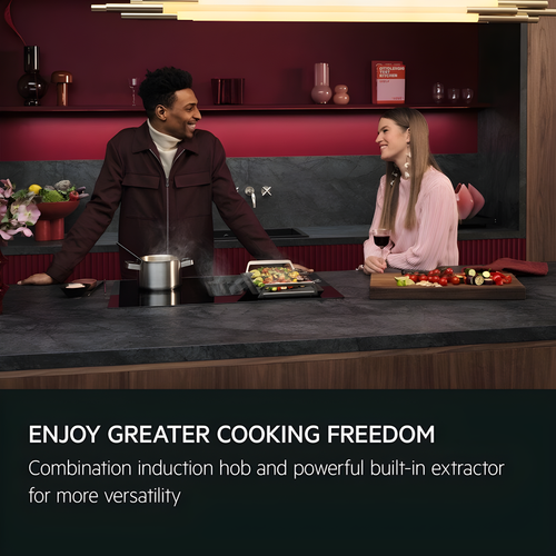 AEG TH84CB03FB - Black Vented Induction Hob - 81cm - A+ Energy