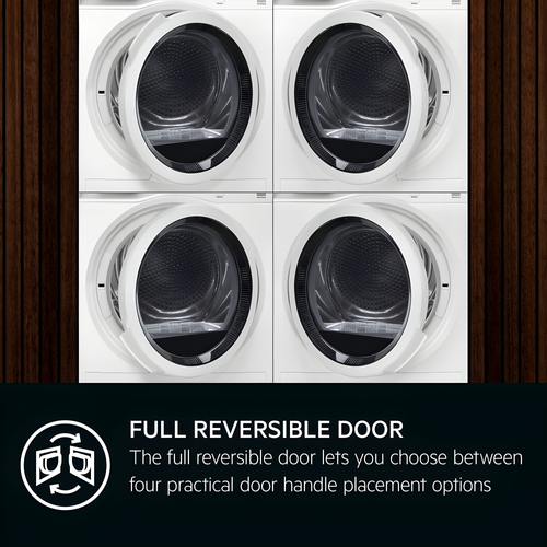 AEG TR739G4B - White 9KG Heat Pump Tumble Dryer - A+++ Energy Rated