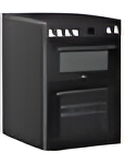 Teknix TKED64INDB - Black 60cm Induction Double Oven Electric Cooker - 4 Zones, 99L Capacity, A Energy
