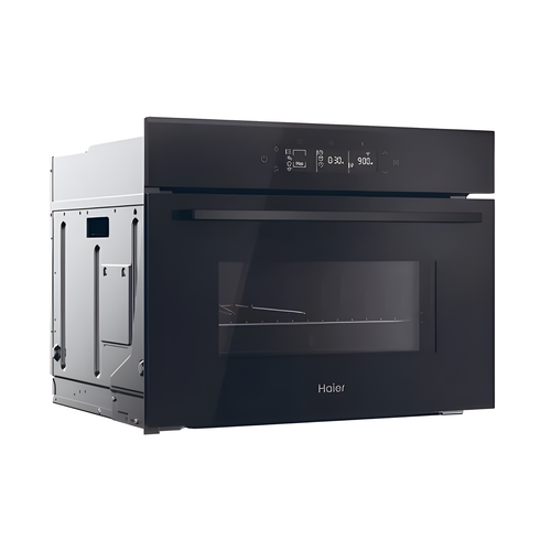 Haier H4MWID29G6NQB - Wi-Fi Connected Built-In Combination Microwave Oven with Air Fryer Function, Black