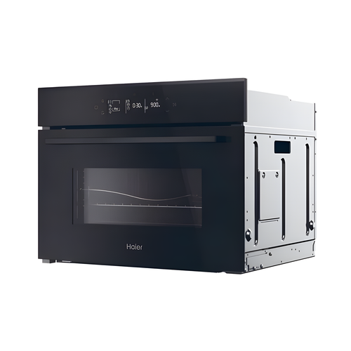Haier H4MWID29G6NQB - Wi-Fi Connected Built-In Combination Microwave Oven with Air Fryer Function, Black