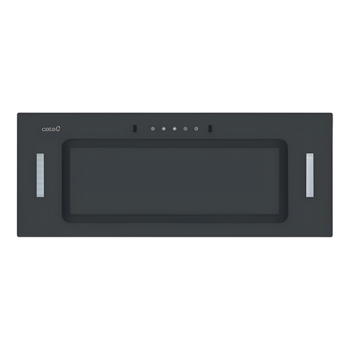 Cata UBICON75BK.1 - Black Glass 72cm Canopy Extractor Hood - 593m3/hr - C energy